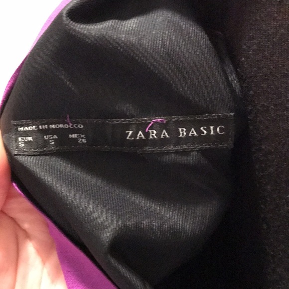 Zara basic dress in purple. Sleeve less, mid length - Picture 6 of 7